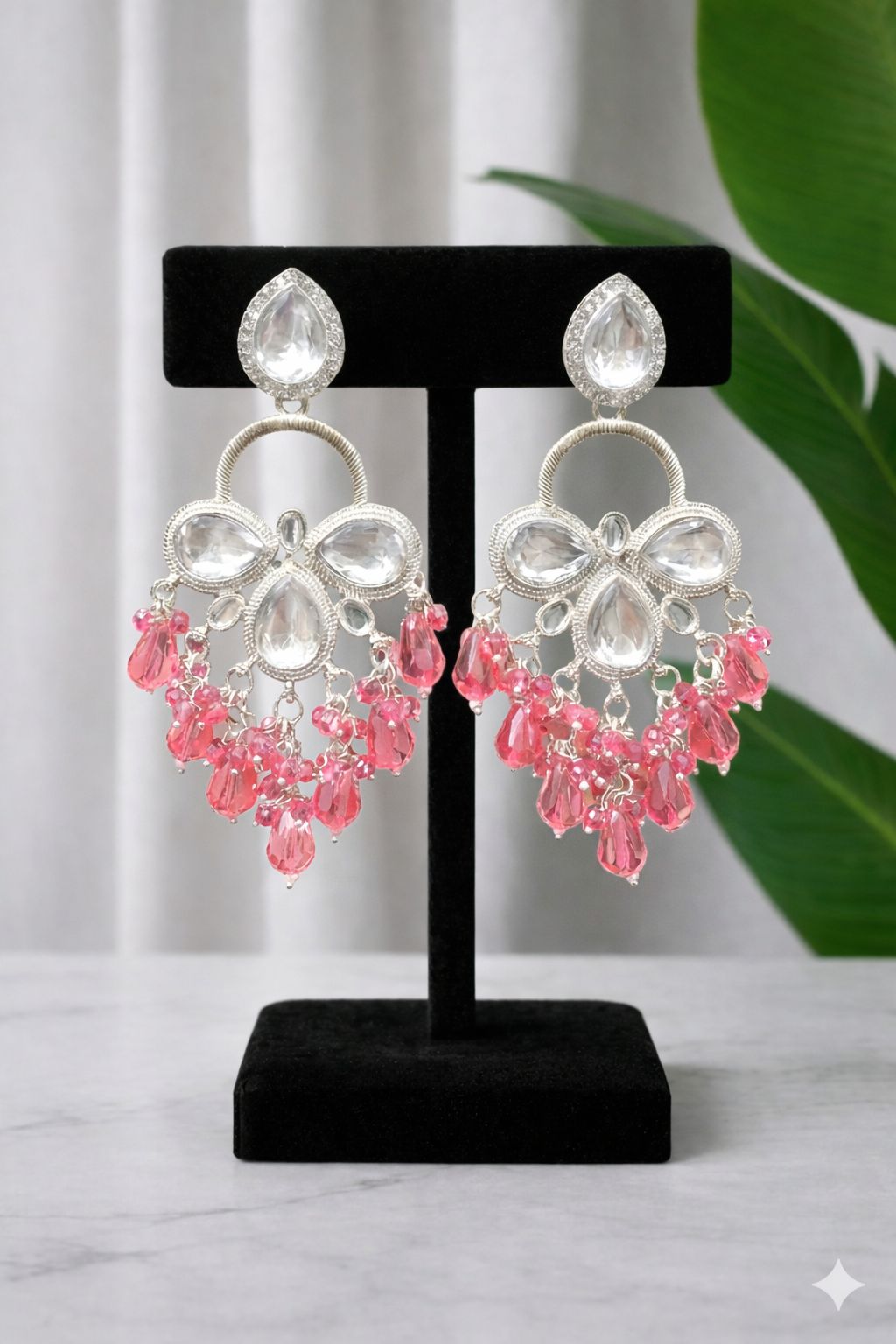 Chand Kundan Chandelier Earrings